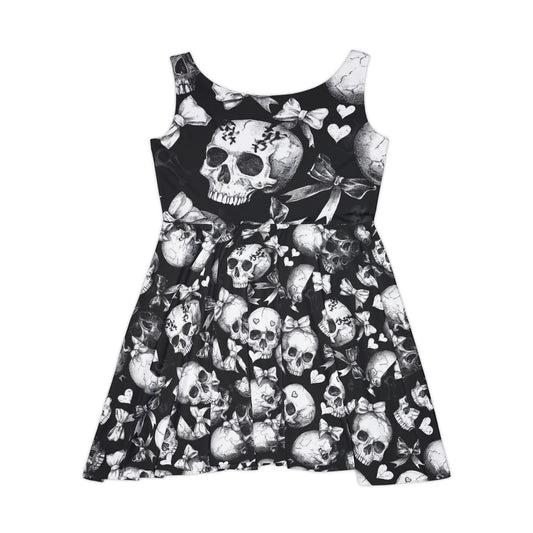 Romancing Skulls - Skater Dress