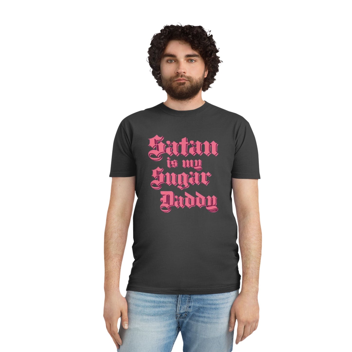 Satan Is My Sugar Daddy Graphic Tee — Bold Sexy Faded Shirt