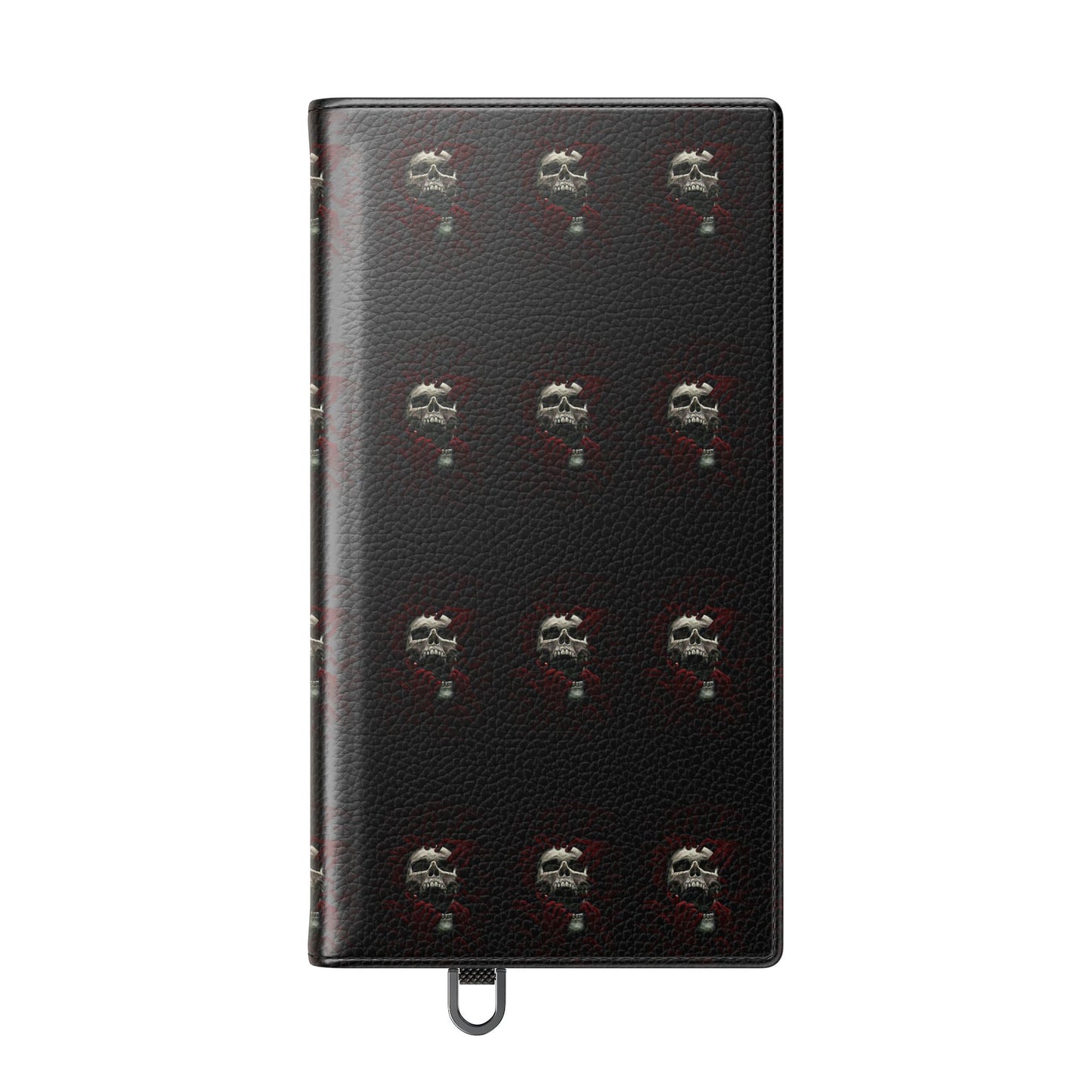 Vegan Leather Phone Case — Skull & Red Hands Dark Gothic Sexy Design