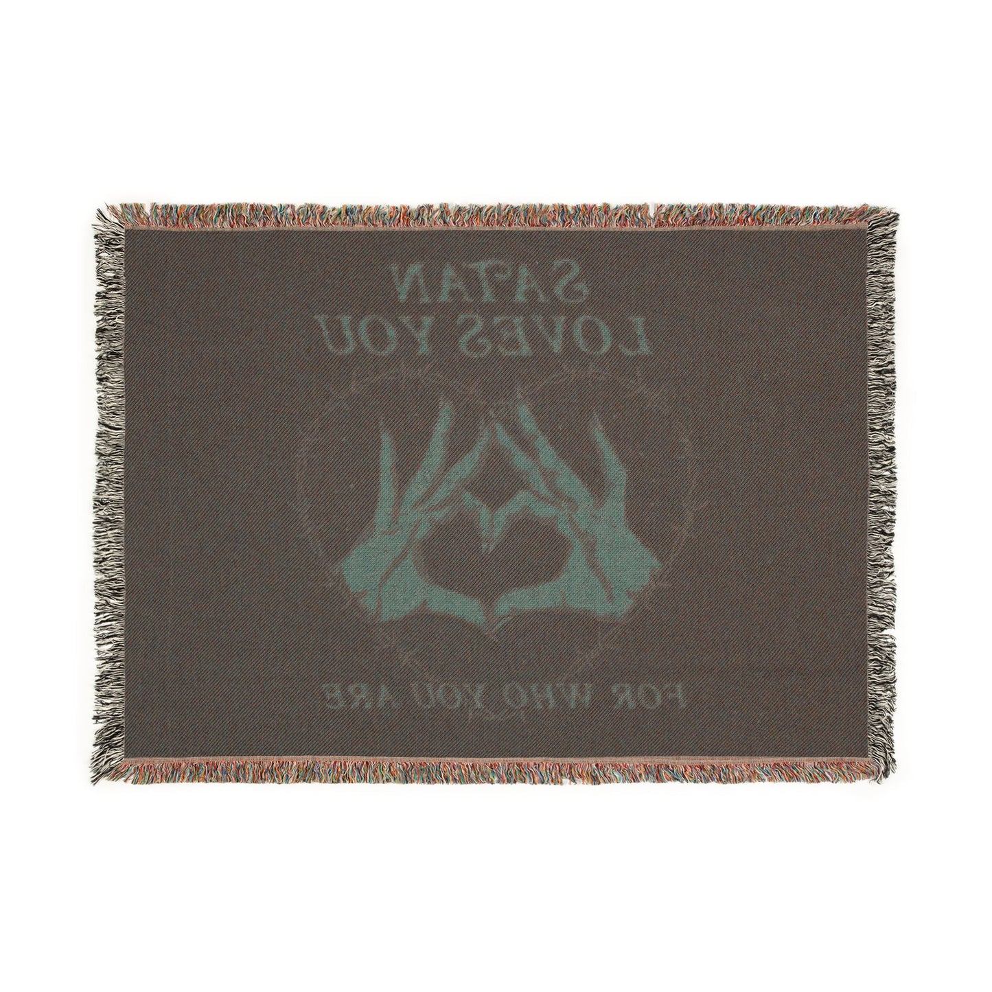Satan Loves You - Heavy Cotton Woven Blanket