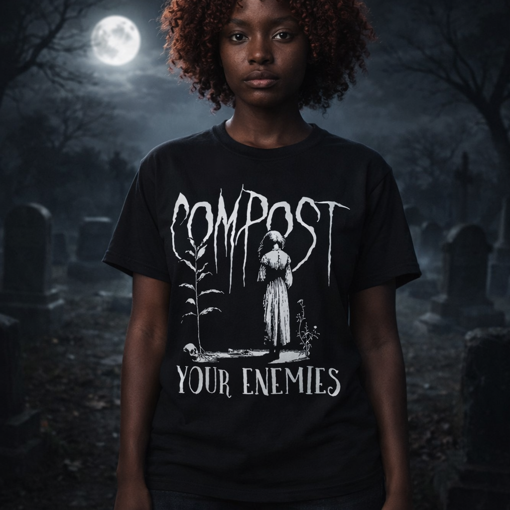 Compost Your Enemies T-Shirt — Unisex Dark Gardening Tee