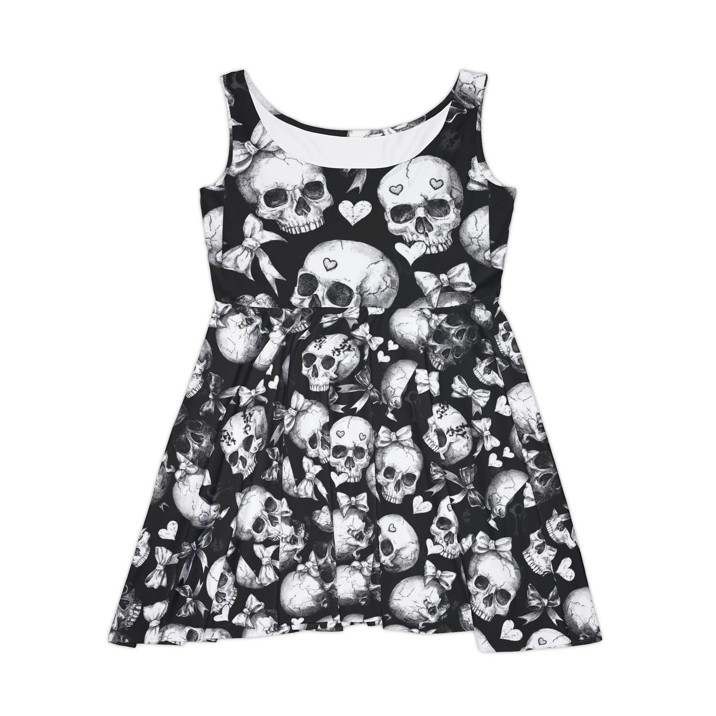 Romancing Skulls - Skater Dress