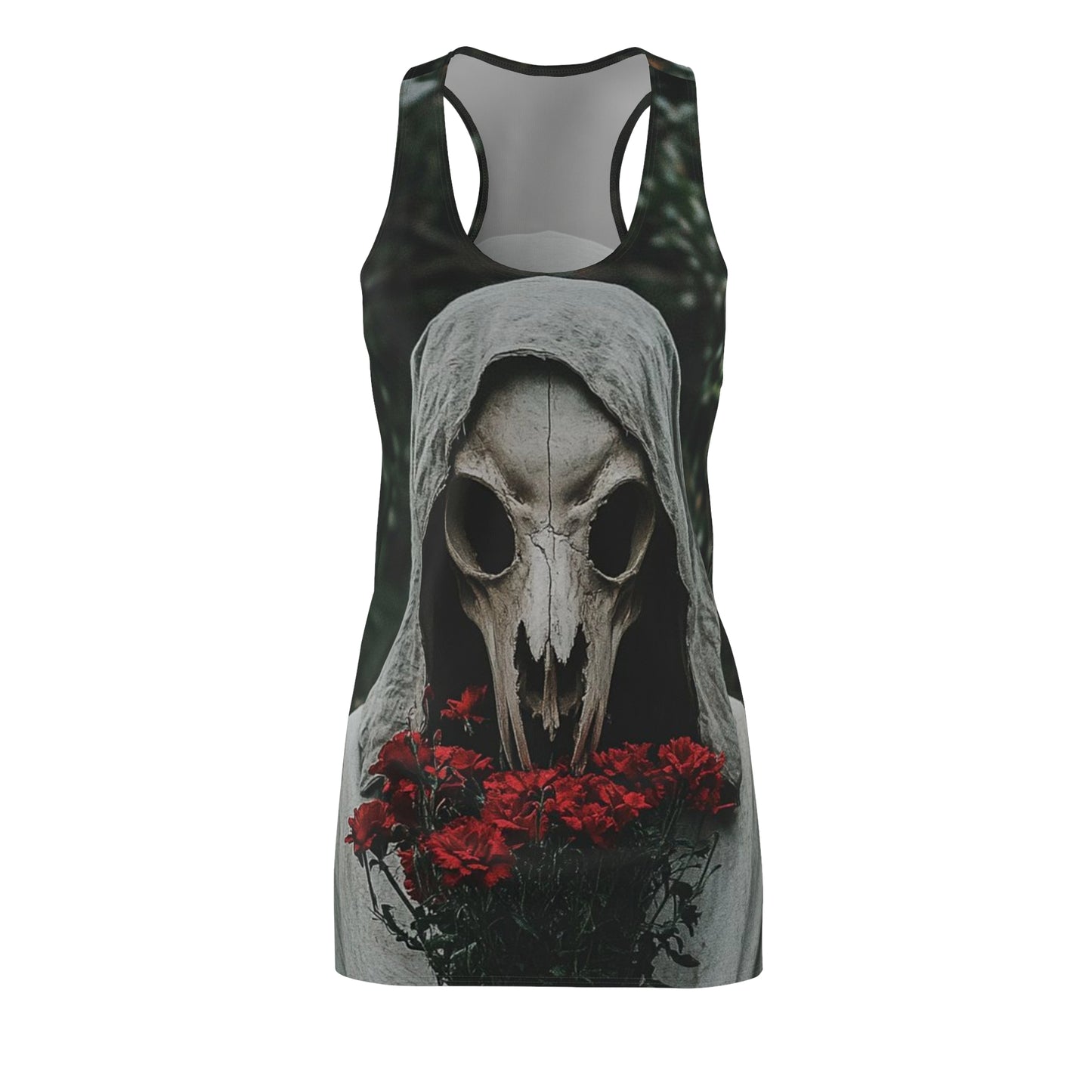 Flowers & Death Racerback Dress — Dark Floral AOP
